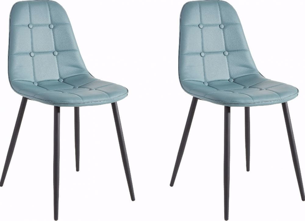 Danish Style Jedálenská stolička Toel (Súprava 2 ks), modrá